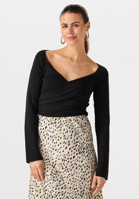 Schwarze NEO NOIR Top ELAINA KNIT BLOUSE - large