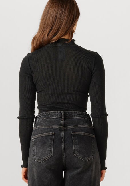 Schwarze ROSEMUNDE Top BOSTON TURTLENECK W/ LUREX - large