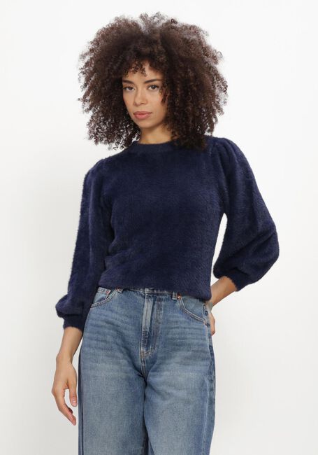 Dunkelblau CATWALK JUNKIE Pullover FUZZY PUFF SLEEVE KNIT - large