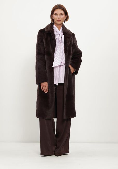 Braune BEAUMONT Fake-Fur-Jack COBY COAT - large