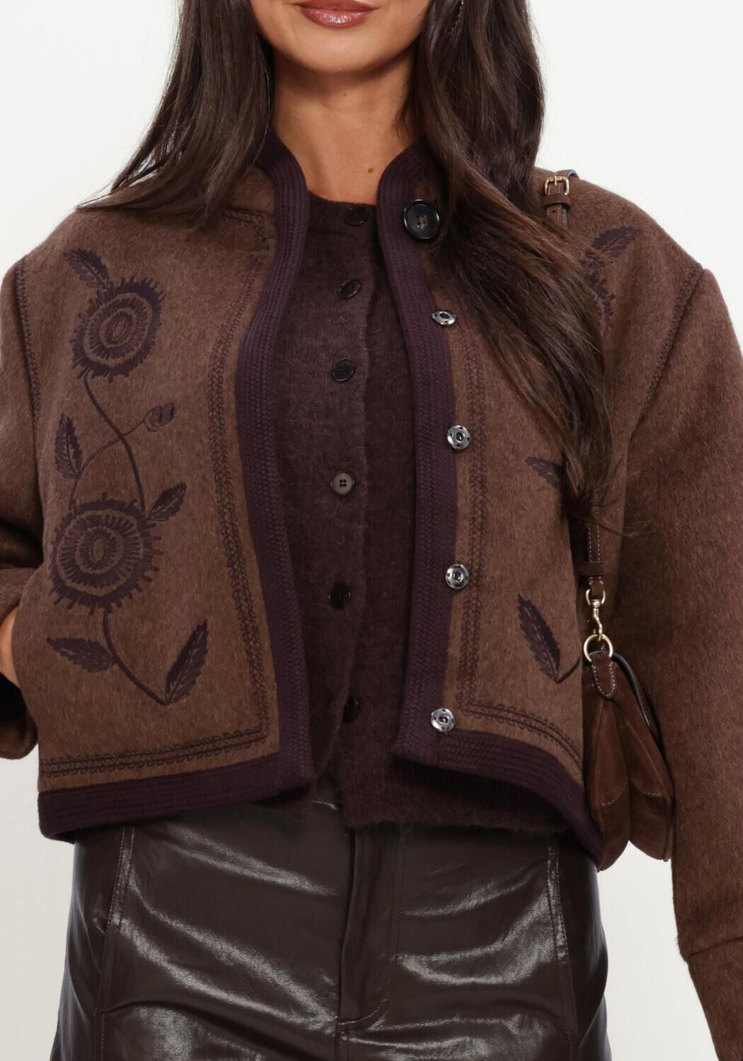 Braune ANTIK BATIK Jack WILLOW JACKET - large