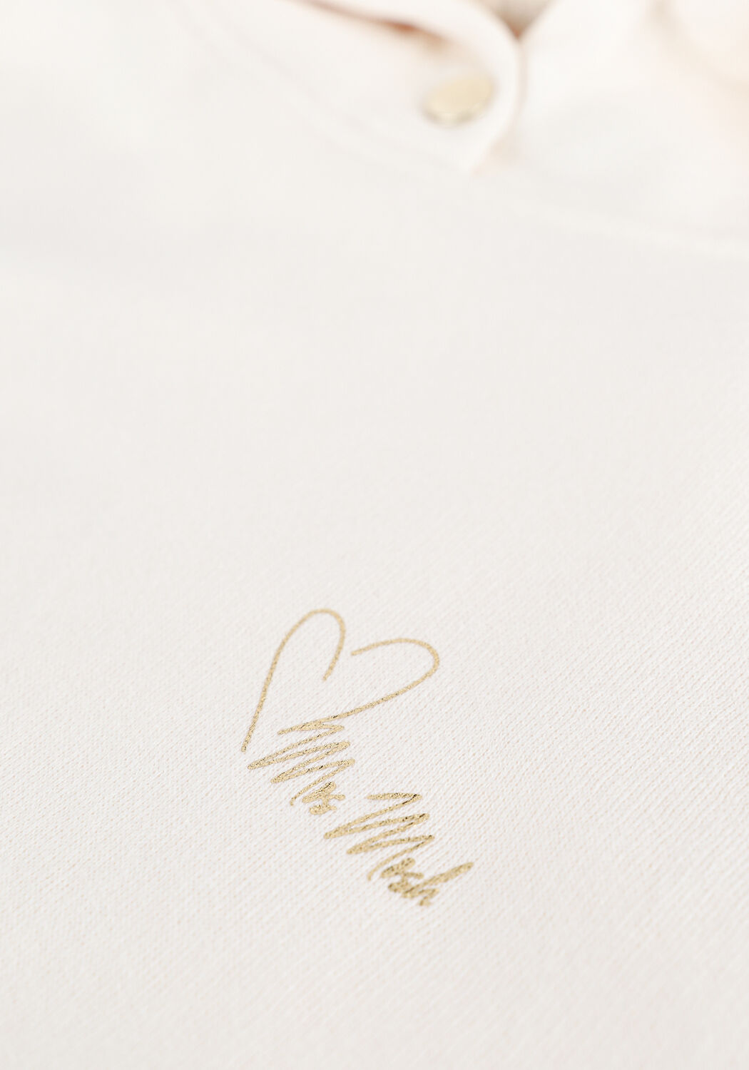 Ecru MOS MOSH Sweatshirt KASH GLAM HOODIE SWEATSHIRT - large