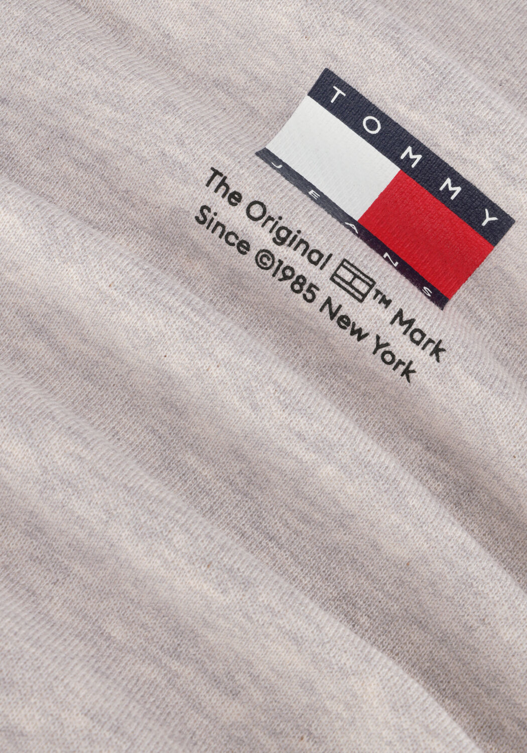 Graue TOMMY JEANS Sweatshirt TJW BXY GRAPHIC FLAG CREW - large