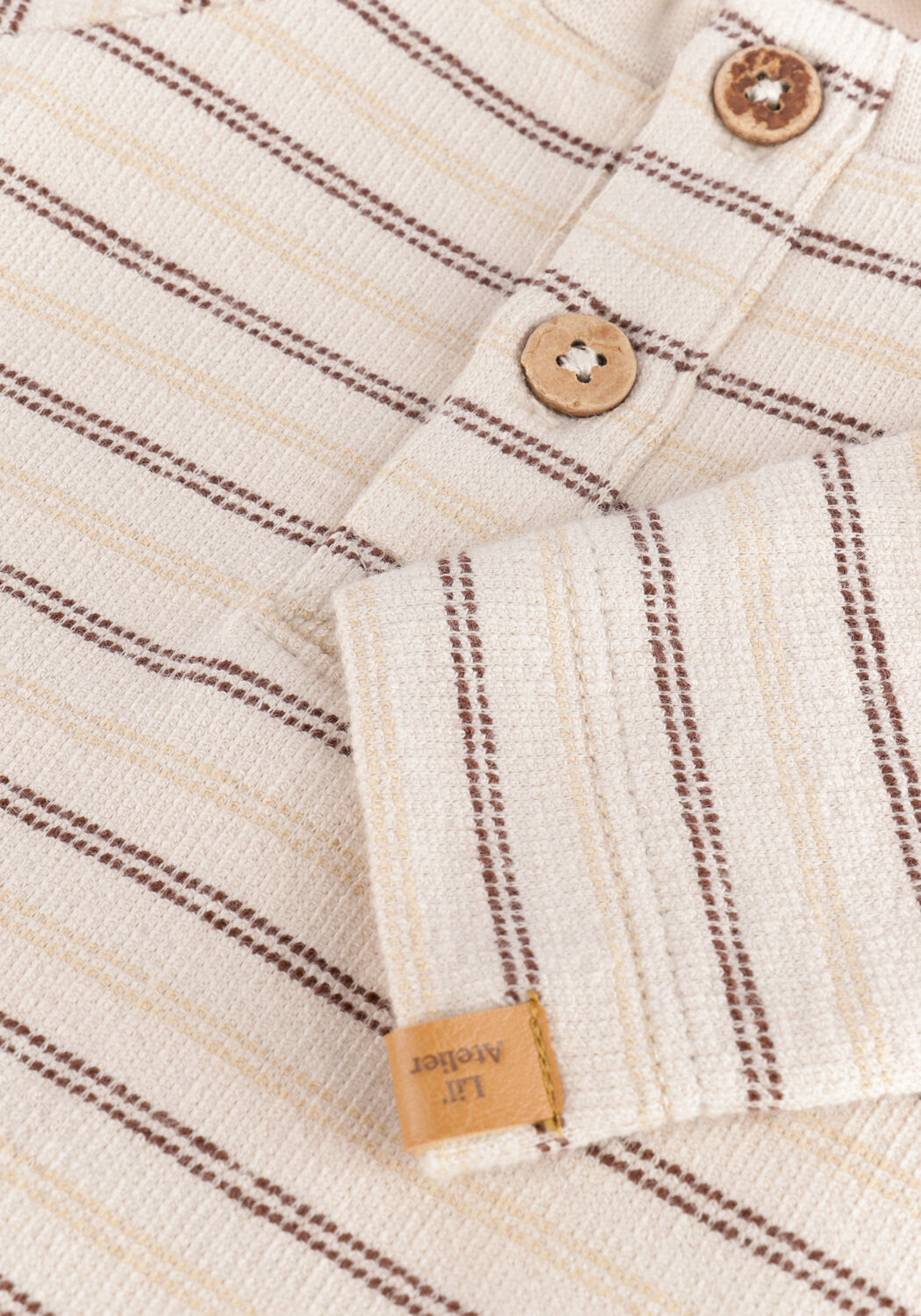 Beige LIL' ATELIER Strampler NBMRIMAN LS BODY - large