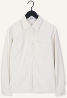 Ecru NA-KD Blusen PU SHIRT Ecru NA-KD Blusen PU SHIRT - medium