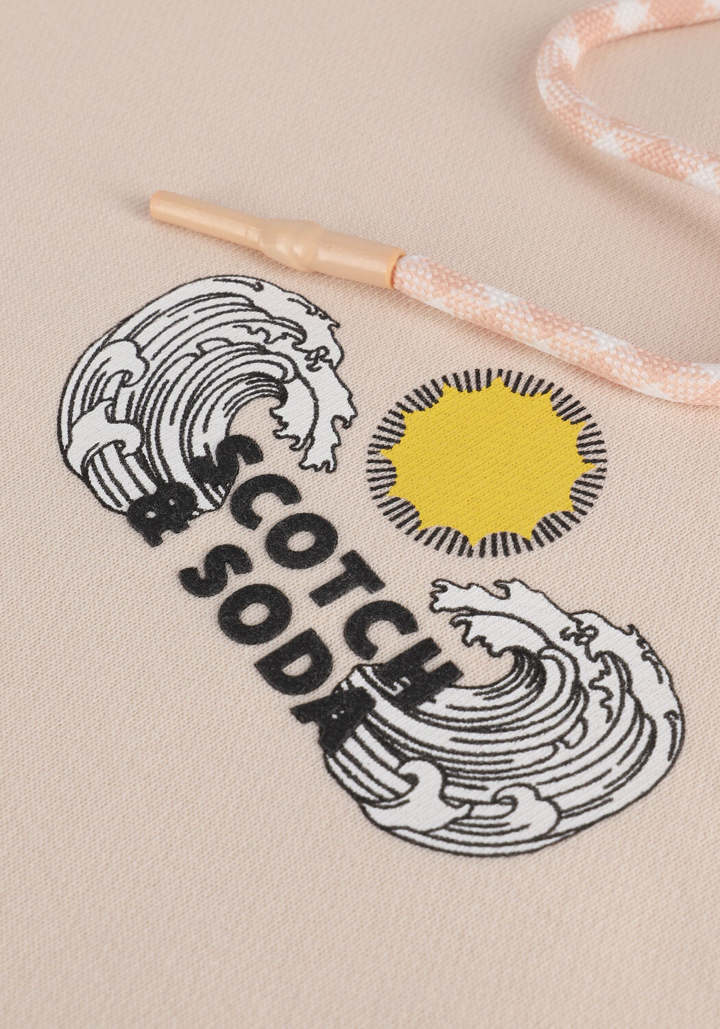 Hell-Pink SCOTCH & SODA Sweatshirt LOOSE-FIT HOODIE WITH GRAPHICS - large