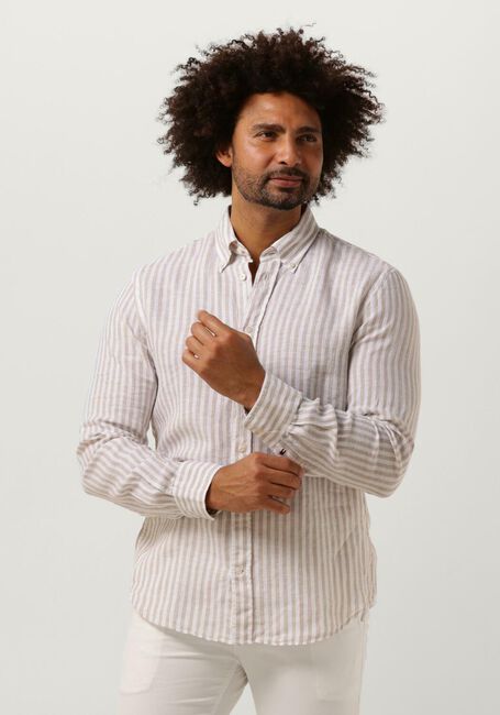 Beige TOMMY HILFIGER Casual-Oberhemd DC BOLD LINEN STRIPE SHIRT - large