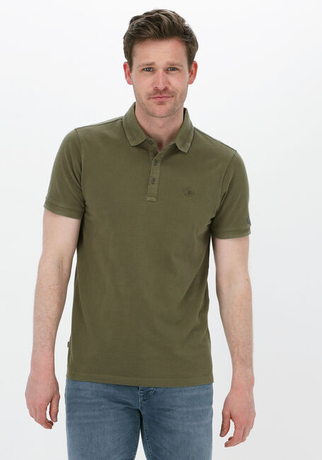 Olive CAST IRON Polo-Shirt SHORT SLEEVE POLO COTTON GD PIQUE - large