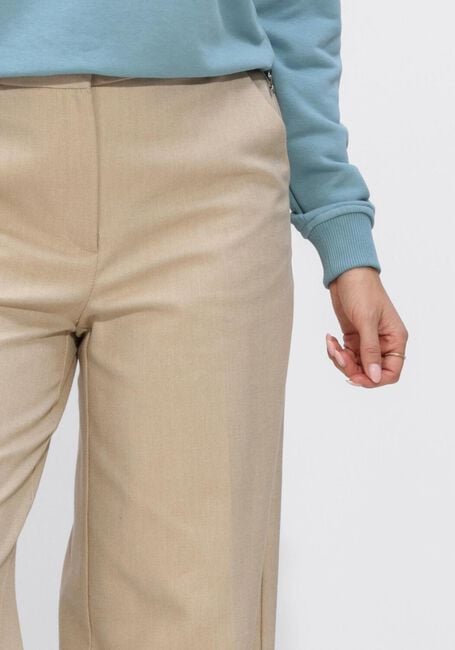 Beige JANSEN AMSTERDAM Weite Hose NIENKE BROEK 407 LONG WIDE LEG - large