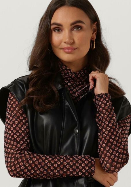 Schwarze NA-KD Gilet BELTED PU VEST - large