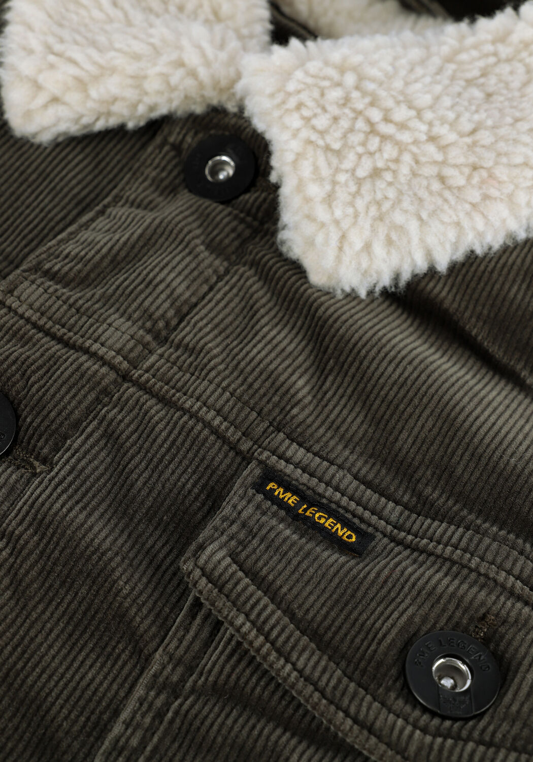 Gr&uuml;ne PME LEGEND Jack DENIM JACKET CORDUROY - large