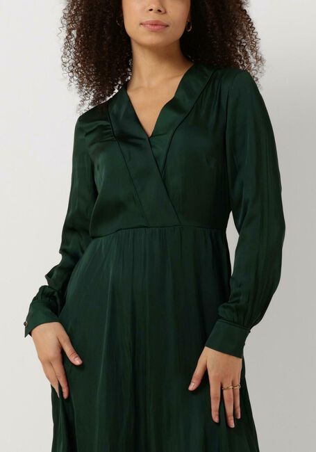 Gr&uuml;ne SCOTCH & SODA Maxikleid LONG SLEEVED PLEATED MAXI DRESS - large
