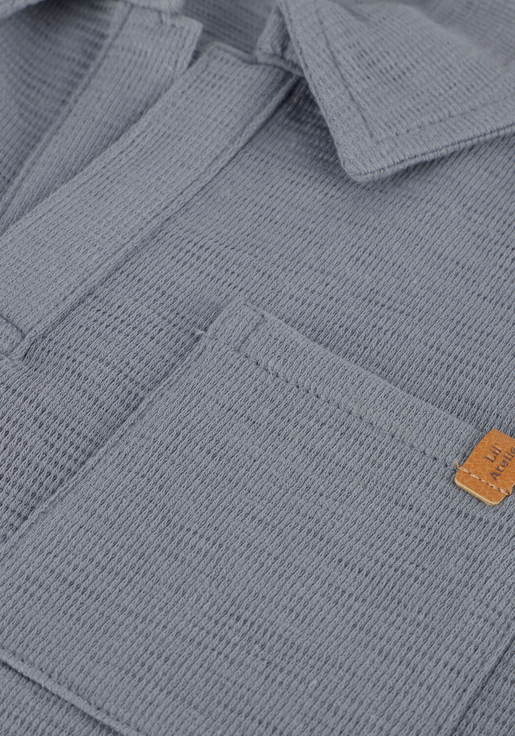 Blaue LIL' ATELIER Polo-Shirt NMMFALK SS LOOSE POLO TOP LIL - large