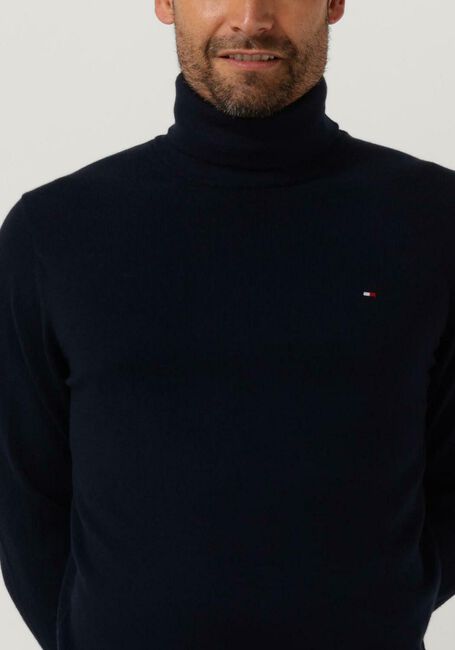 Dunkelblau TOMMY HILFIGER Rollkragenpullover PIMA ORG CTN CASHMERE ROLL NECK - large