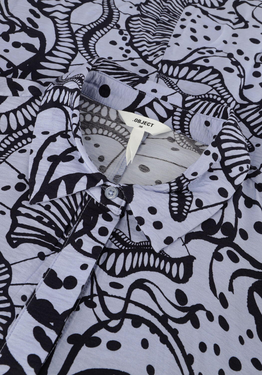 Hellblau OBJECT Maxikleid OBJJESSA ALLI 3/4 SHIRT DRESS - large