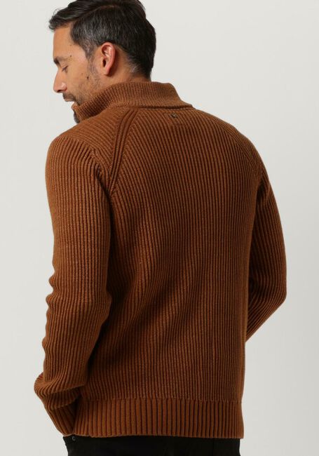 Braune PME LEGEND Pullover HALF ZIP COLLAR COTTON - large
