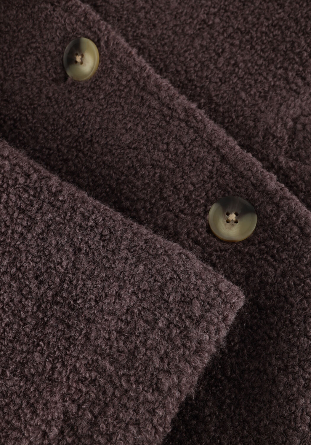 Braune MODSTR&Ouml;M Teddy-Jacke JUSTYMD SHORT JACKET - large