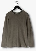 Olive PUREWHITE Pullover FLAT KNITTED SHIRT WITH SMALL LOGO ON CHEST