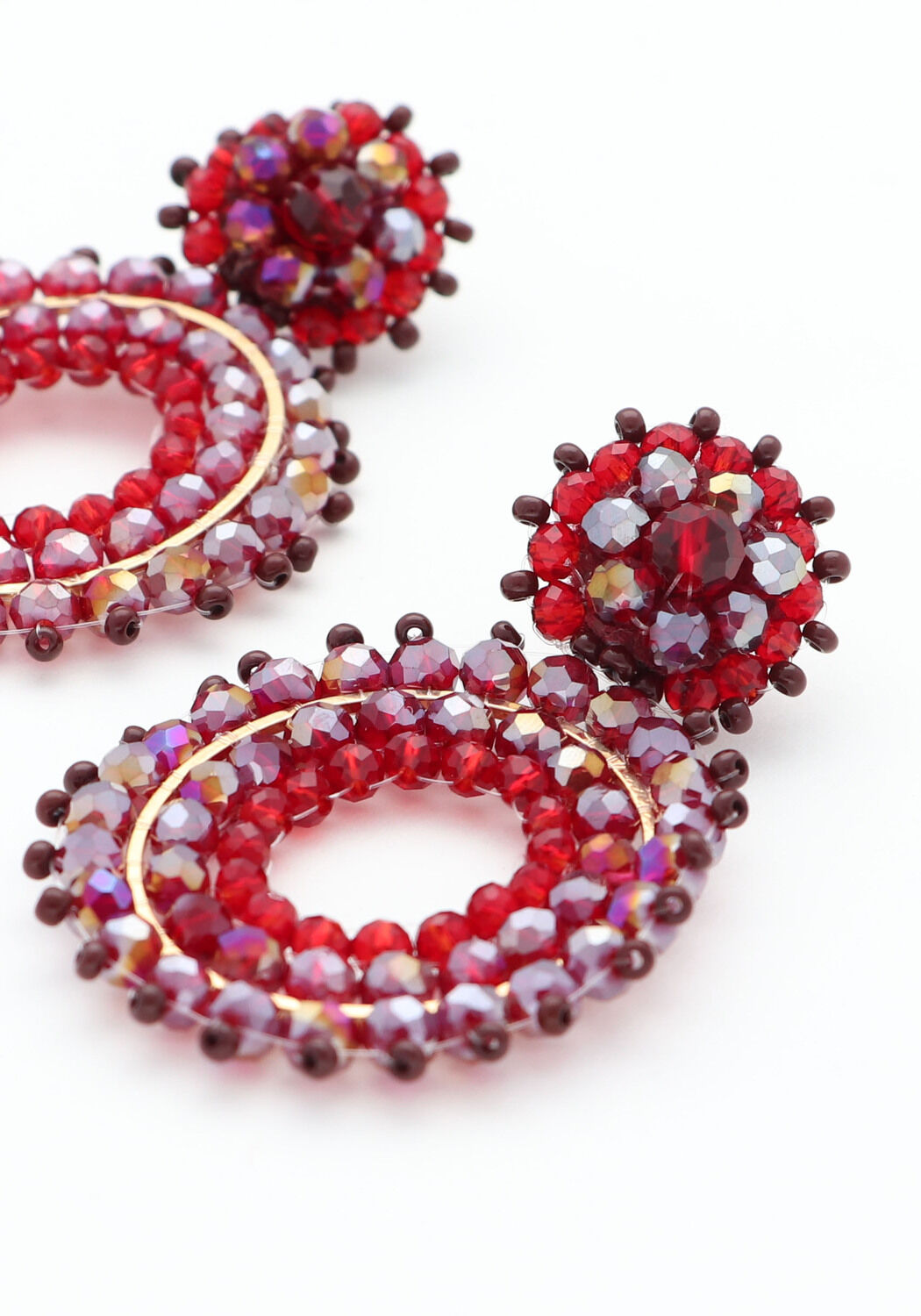 Rote PAULIE POCKET Ohrringe LIVA EARRINGS - large