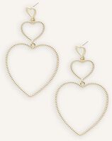 Goldfarbig NOTRE-V Ohrringe EARRING LOTS OF HEARTS - medium