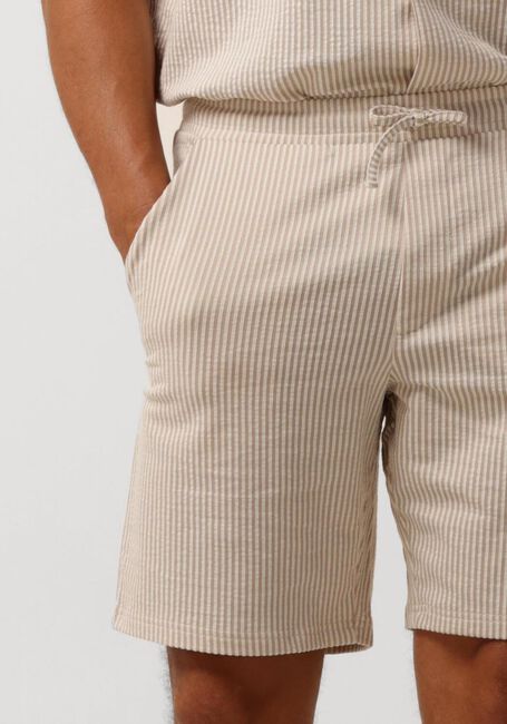 Taupe SELECTED HOMME Kurze Hosen SLHREGULAR-BEN SEERSUCKER JERSEY SHORTS - large
