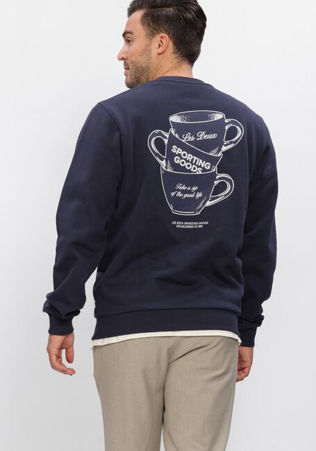 Dunkelblau LES DEUX Sweatshirt BEN ARTIST SWEATSHIRT - large