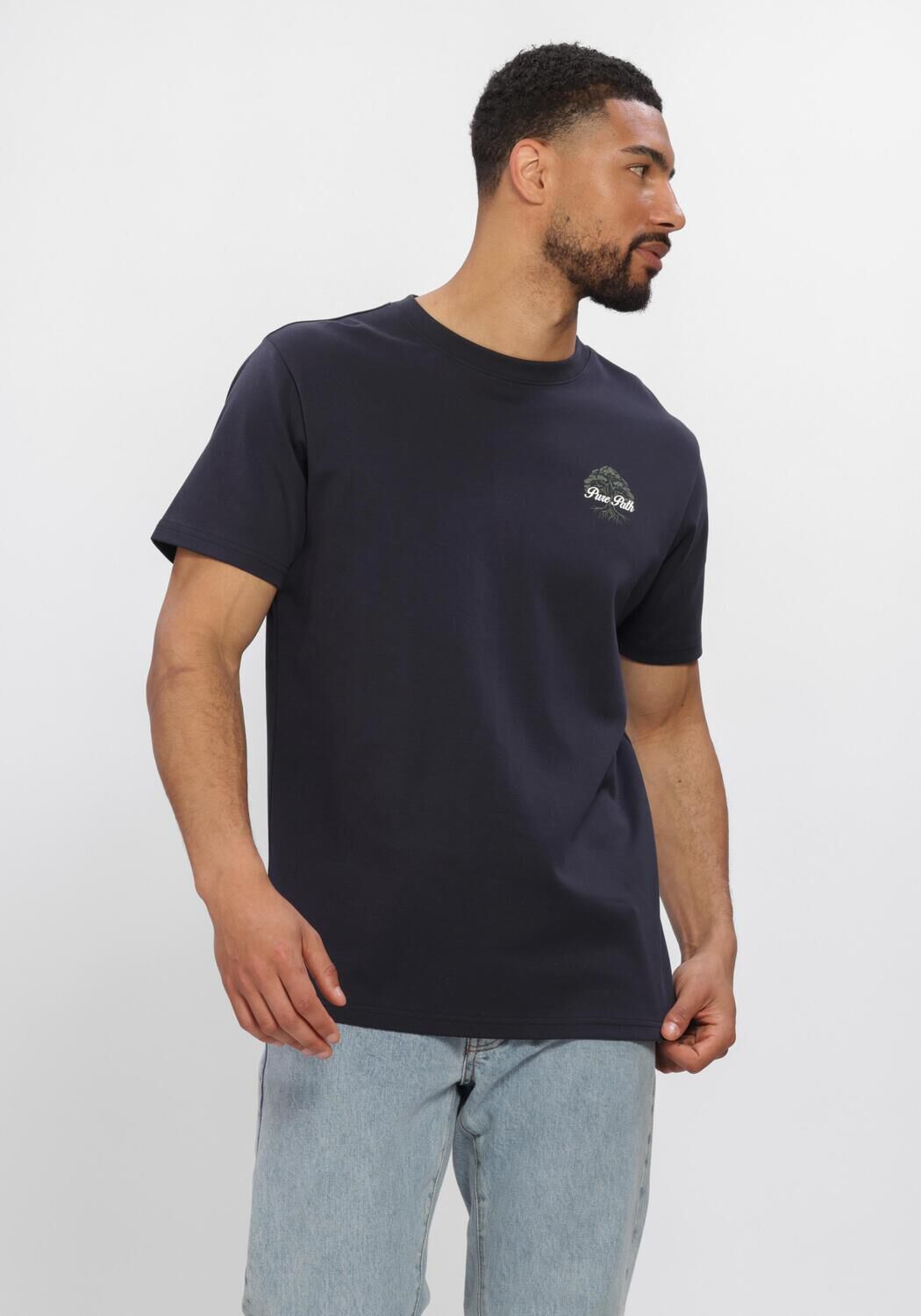 Dunkelblau PURE PATH T-shirt ROOTED TREE - large