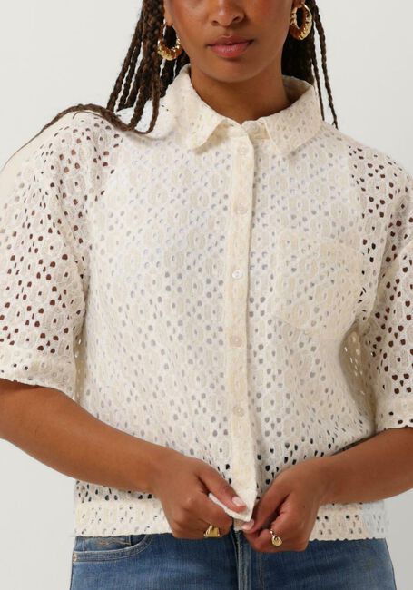 Sand OBJECT Blusen OBJEMILIA S/S SHIRT - large