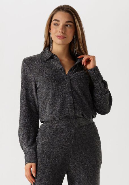 Schwarze Y.A.S. Blusen YASTIKKA LS GLITTER SHIRT - large