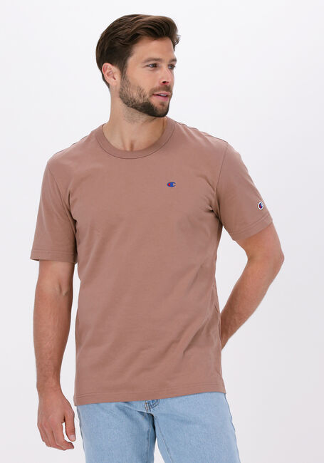 Braune CHAMPION T-shirt CREWNECK T-SHIRT 216545 - large
