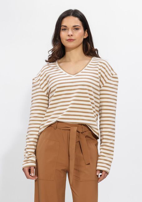 Mehrfarbige/Bunte PENN & INK Top LONGSLEEVE STRIPE - large