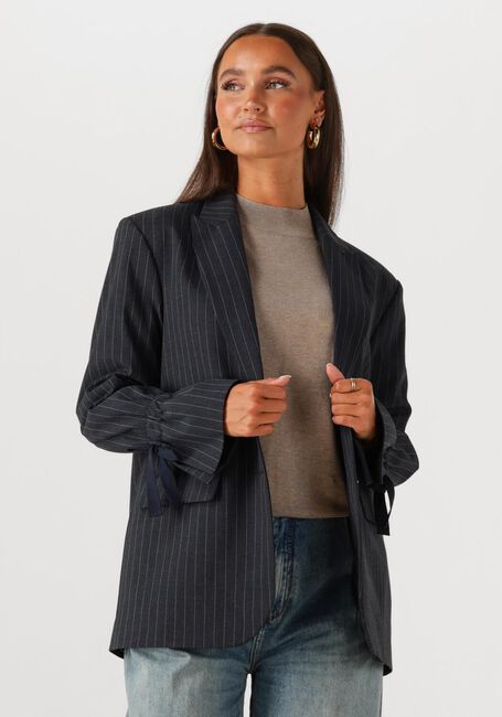 Schwarze SUMMUM Blazer BLAZER BOYFRIEND PINSTRIPE - large