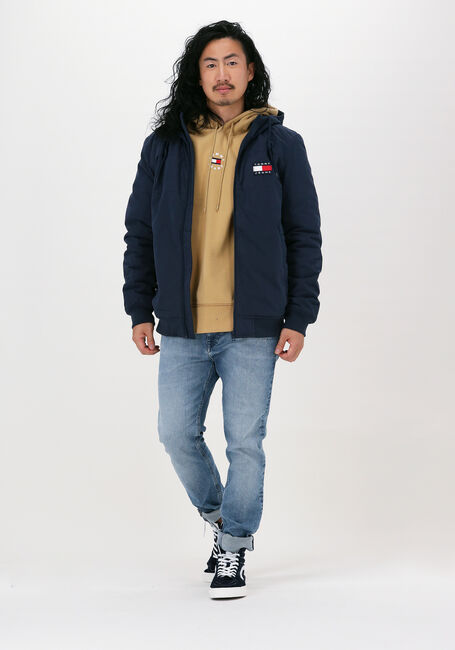 Blaue TOMMY JEANS Jack TJM FLEECE LINED SHELL JACKET - large