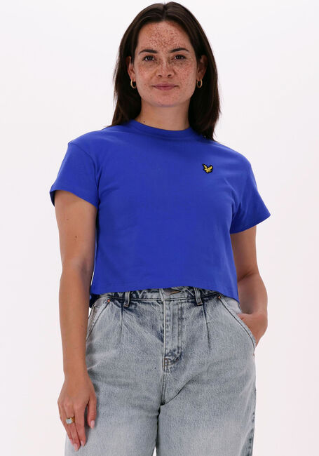Blaue LYLE & SCOTT T-shirt CROPPED T-SHIRT - large