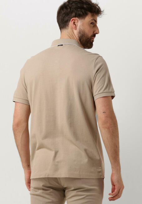 Beige VANGUARD Polo-Shirt SHORT SLEEVE POLO PIQUE WAFFLE STRUCTURE - large