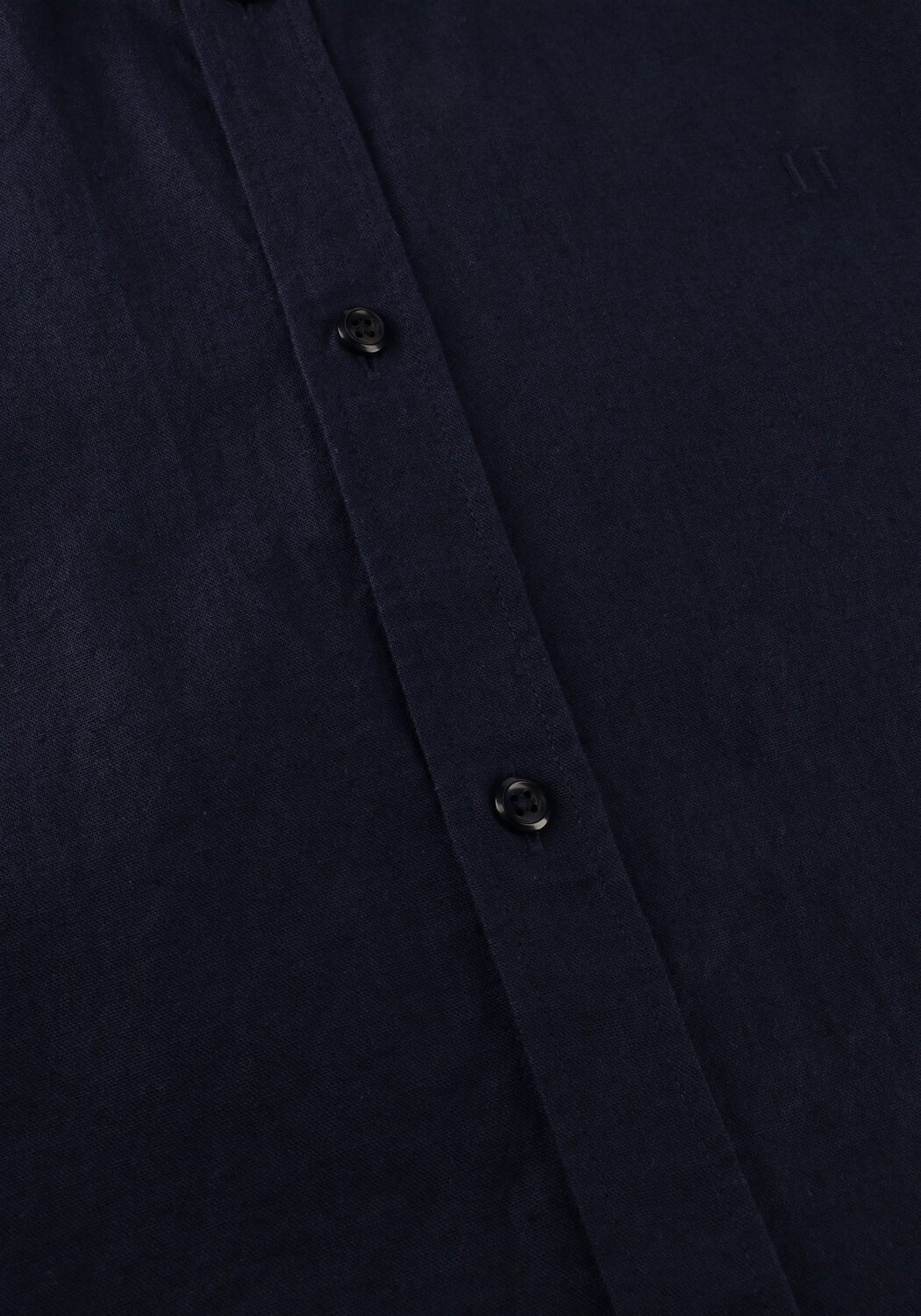 Dunkelblau LES DEUX Casual-Oberhemd KONRAD COTTON LINEN SHIRT - large