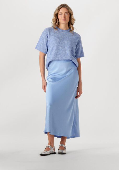 Hellblau SELECTED FEMME T-shirt SLFMALINE-LILIANA 2/4 KNIT O-NECK - large