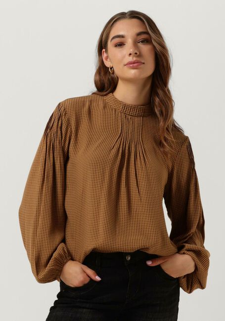 Braune MOS MOSH Blusen FINA PEPITA BLOUSE - large