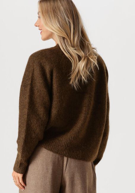 Braune SECOND FEMALE Strickjacke BROOKY KNIT BOXY SPENCER - large