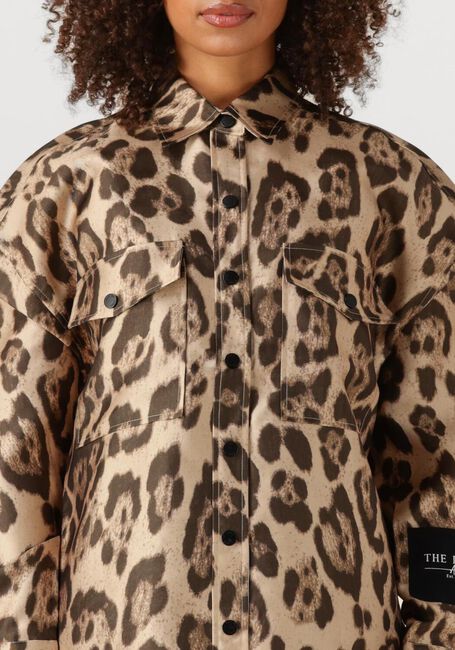 Beige ALIX THE LABEL Blusen LADIES WOVEN JAQUAR OVERSIZED BLOUSE - large