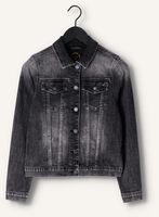 Schwarze SUMMUM Jeansjacke BASIC DENIM JACKET BLACK HEAVY TWILL Schwarze SUMMUM Jeansjacke BASIC DENIM JACKET BLACK HEAVY TWILL - medium
