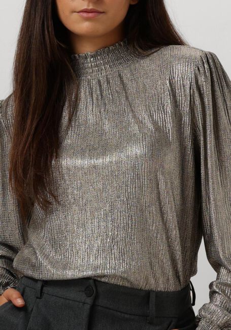 Goldfarbene AAIKO Blusen TORY METALLIC PES 165 - large