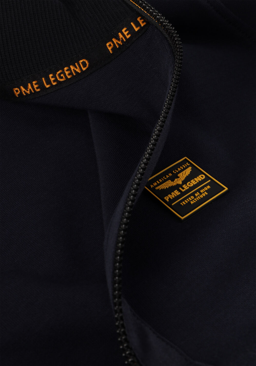 Dunkelblau PME LEGEND Pullover HALF ZIP COLLAR INTERLOCK JERSEY - large