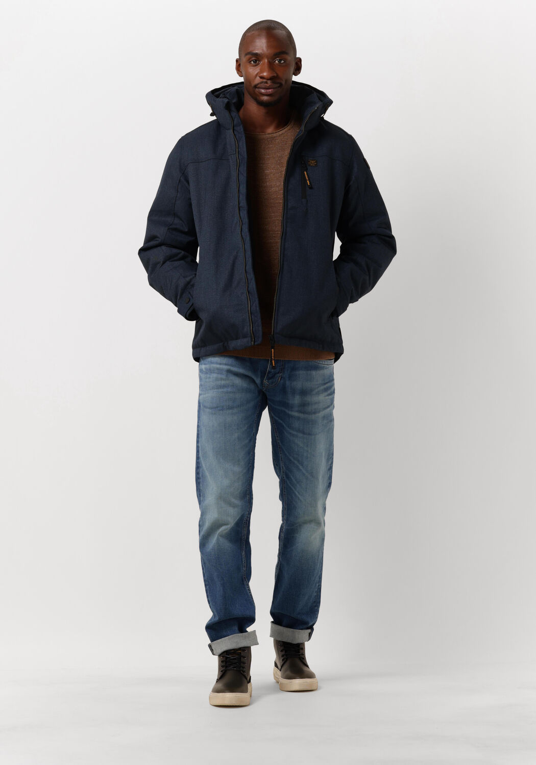 Herren Bekleidung Jacken Lederjacken PME LEGEND Long Sleeve R-neck Cotton Rib Nicht-gerade in Natur für Herren 