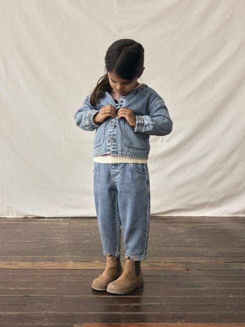 Blaue LIL' ATELIER Straight leg jeans NMFKAROLE LOOSE JEANS 4016-CJ LIL - large