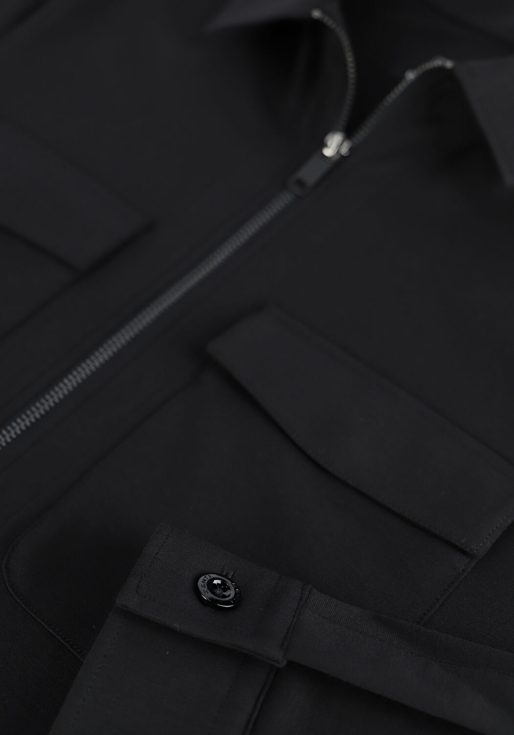 Schwarze GENTI Overshirt S4127-1967 - large