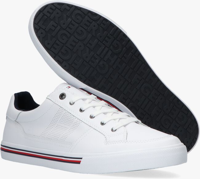 Weiße TOMMY HILFIGER Sneaker low CORE CORPORATE LEATHER SNEAKER - large
