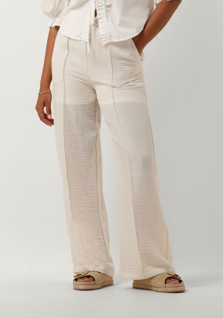 Weiße OBJECT Hose OBJBLEA HW PANTS - large