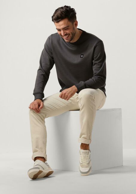 Graue SCOTCH & SODA Pullover ESSENTIAL LOGO BADGE SWEATSHIRT - large