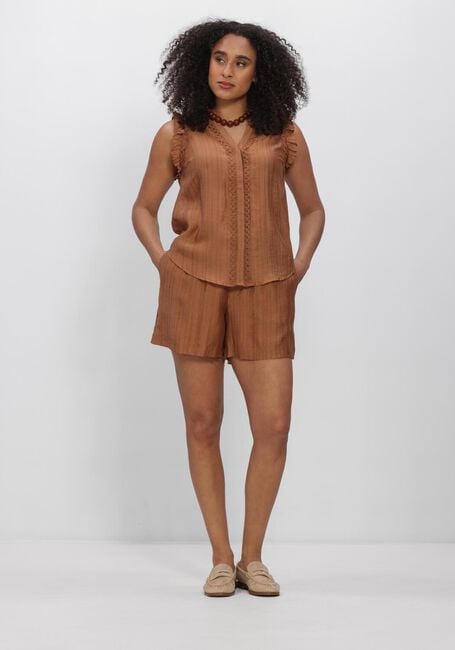 Braune CO'COUTURE Kurze Hose REGGIECC SHORT - large